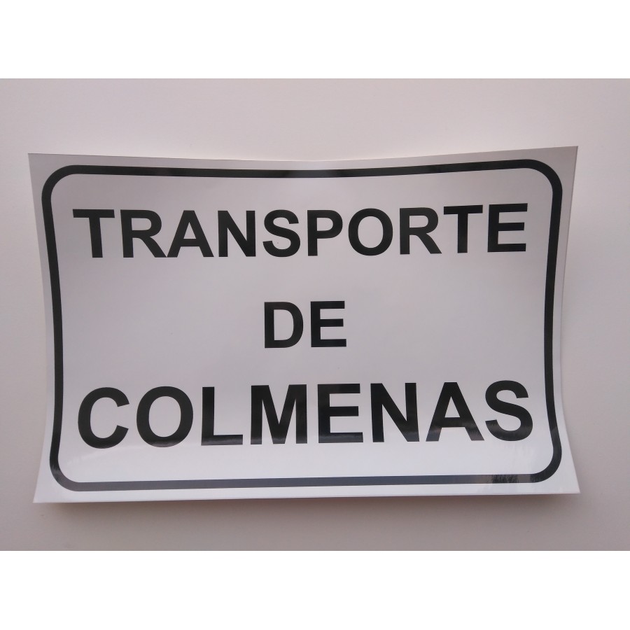 CARTEL TRANSPORTE DE COLMENAS
